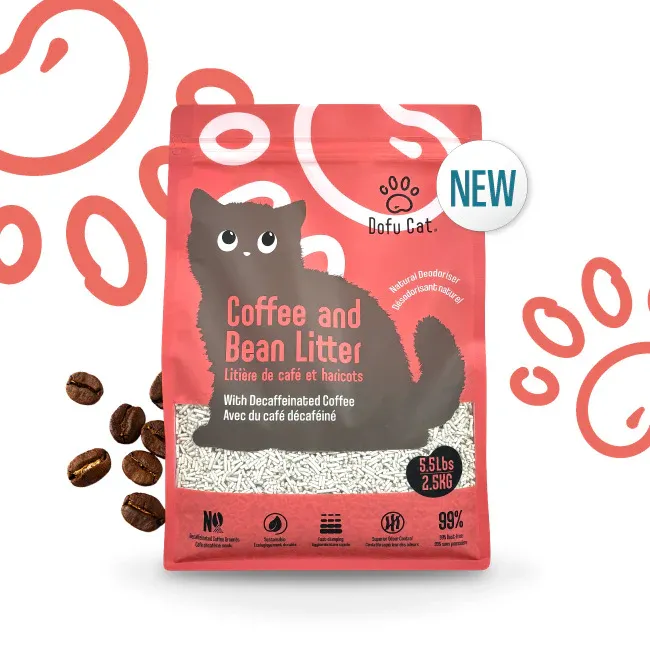 DOFU CAT COFFEE AND BEAN LITTER 5.5lb/2.5kg