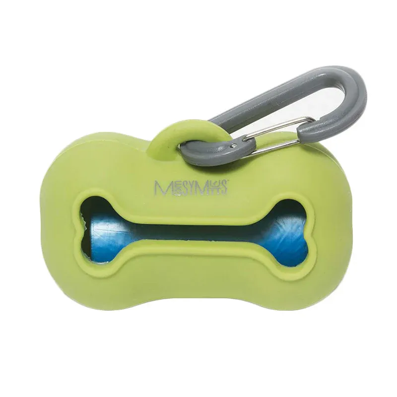 MESSY MUTTS WASTE BAG HOLDER GREEN