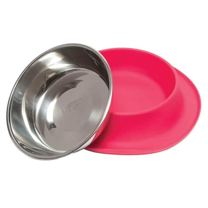 MESSY MUTTS SILICONE FEEDER RED