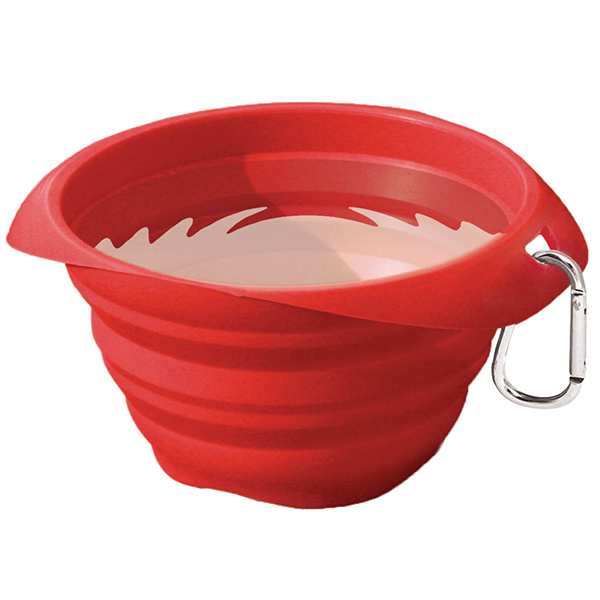 KURGO DOG COLLAPS-A-BOWL TRAVEL BOWL RED 24oz