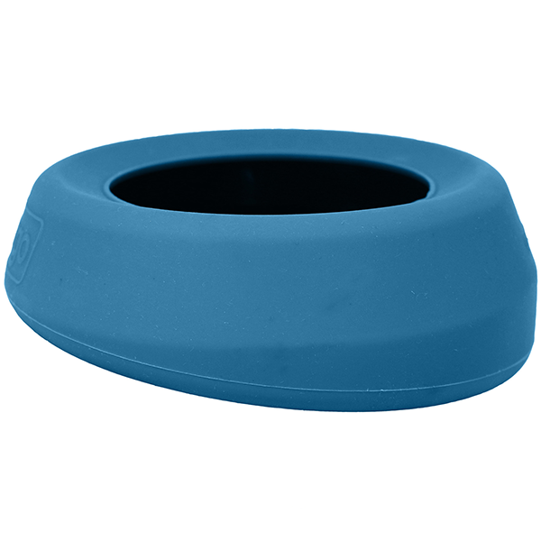 KURGO DOG WANDER SPLASH FREE WATER BOWL COASTAL BLUE 24oz