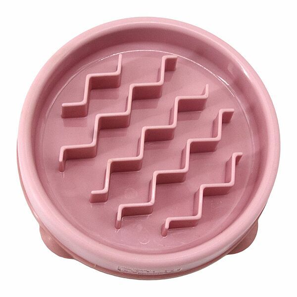OUTWARD HOUND FUN FEEDER SLO-BOWL PINK SMALL/TINY