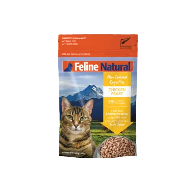 FELINE NATURAL FREEZE DRIED CHICKEN FEAST 11oz/320g
