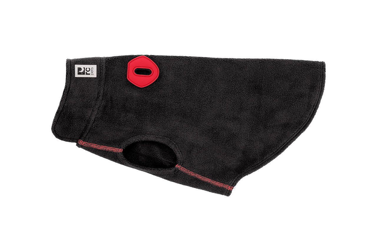 RC PETS BASELINE FLEECE BLACK &amp; GOJI BERRY SIZE 12 - 13&quot;