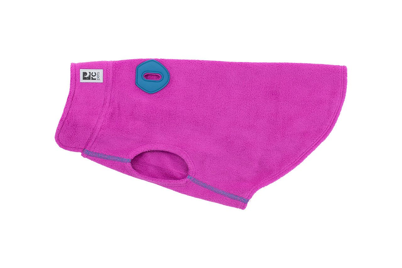 RC PETS BASELINE FLEECE MULBERRY &amp; DARK TEAL SIZE 16 - 17&quot;