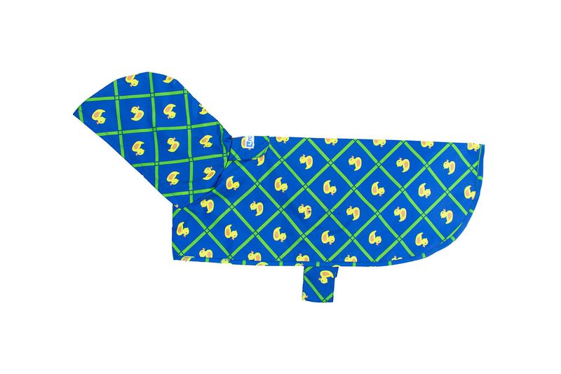 RC PETS PACKABLE RAIN PONCHO RUBBER DUCKY MEDIUM - 17&quot;