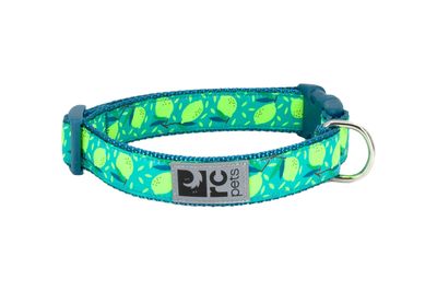 RC PETS CLIP COLLAR LEMONADE 1&#39;&#39; WIDE LARGE 15&quot;-25&quot;