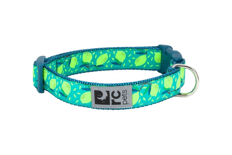 RC PETS CLIP COLLAR LEMONADE 5/8&quot; WIDE X-SMALL 7&quot;-9&quot;