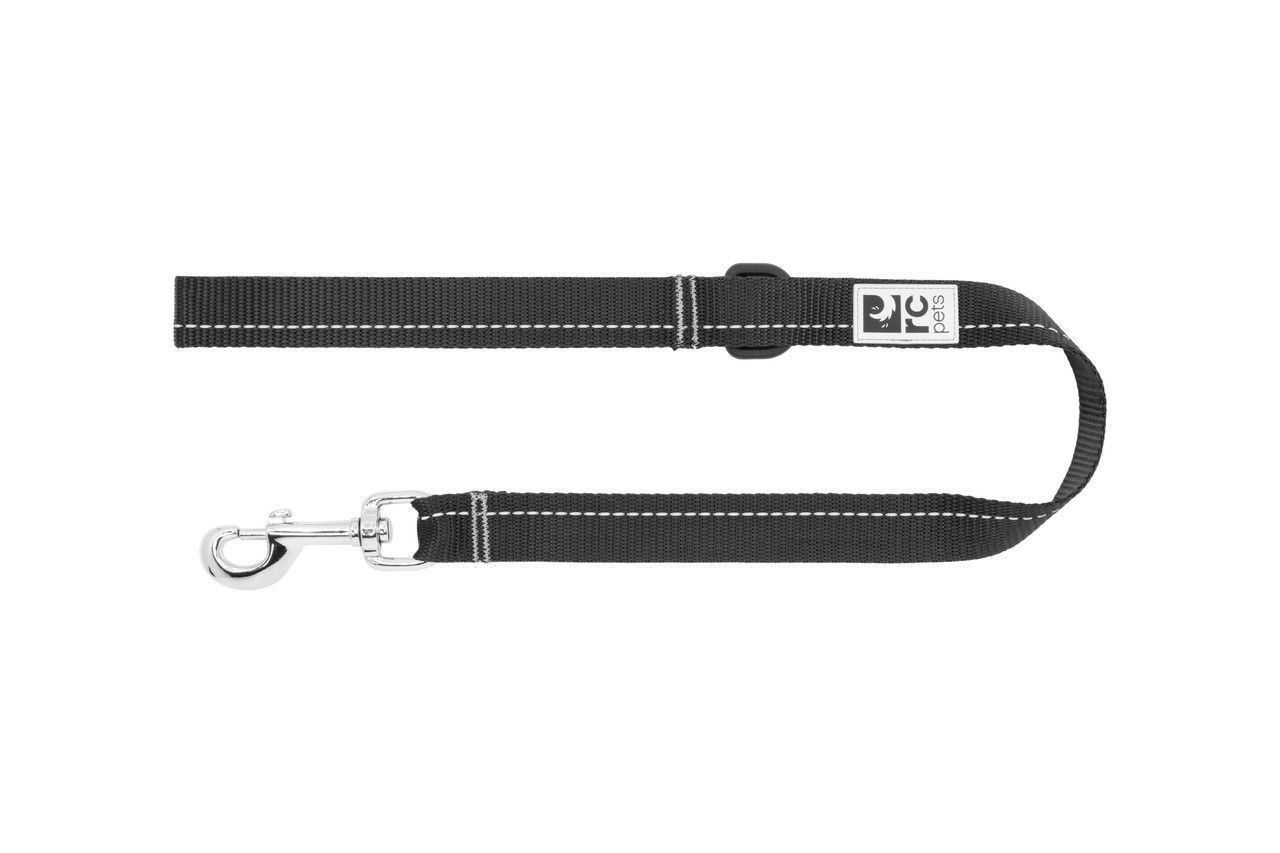 RC PETS PRIMARY DOG LEASH BLACK 1&quot;x 2&#39;