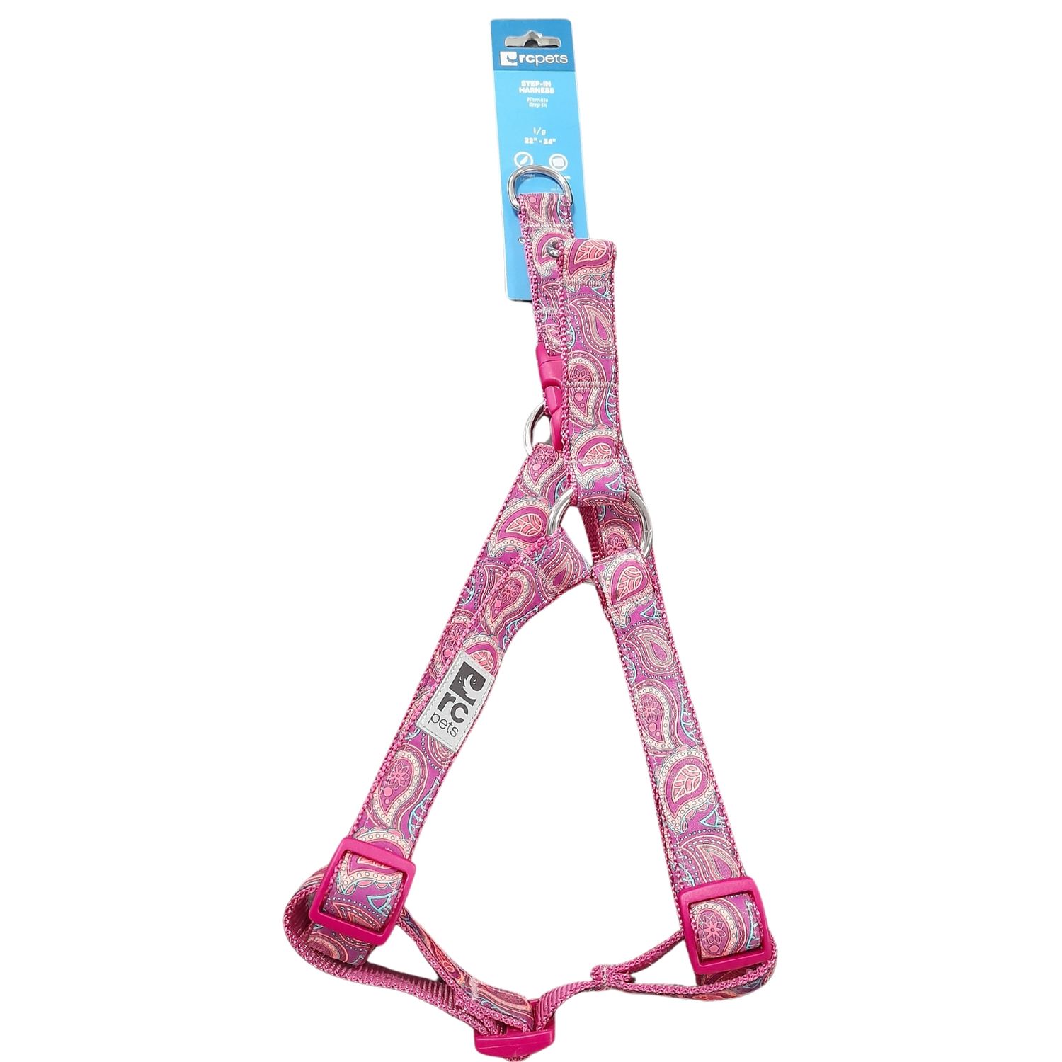 RC PETS STEP IN HARNESS BRIGHT PAISLEY LARGE - DISCONTINUED