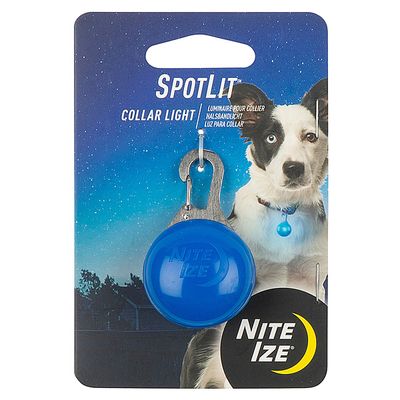 NITE IZE SPOTLIT COLLAR LIGHT BLUE