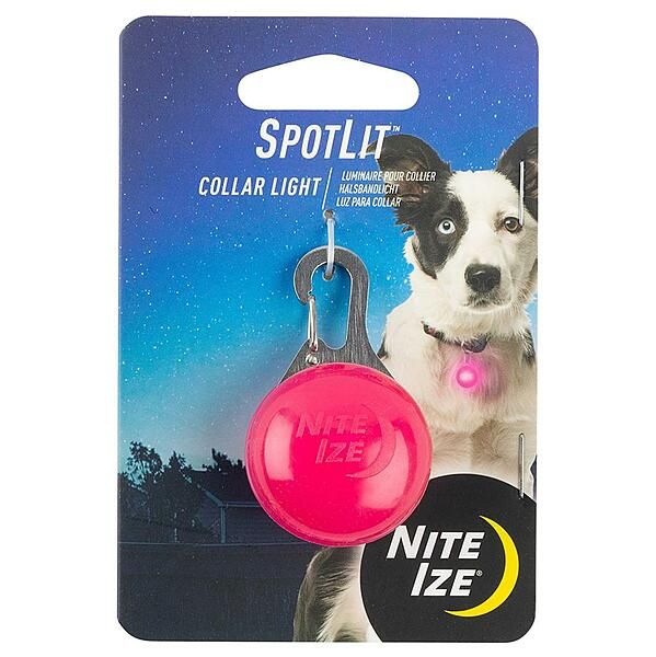 NITE IZE SPOTLIT COLLAR LIGHT PINK