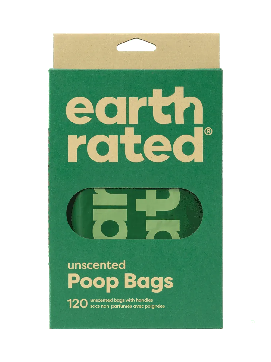 EARTH RATED HANDLE BAGS UNSCENTED 7&quot;x13.5&quot; 120ct