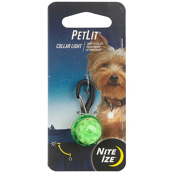 NITE IZE PETLIT COLLAR LIGHT LIME JEWEL