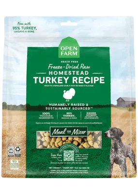 OPEN FARM DOG FREEZE DRIED HOMESTEAD TURKEY MORSELS 13.5oz/383g