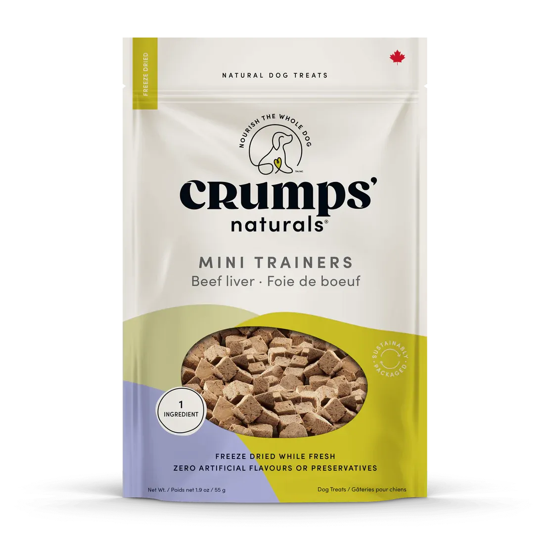 CRUMPS FREEZE DRIED MINI TRAINERS BEEF LIVER 55g