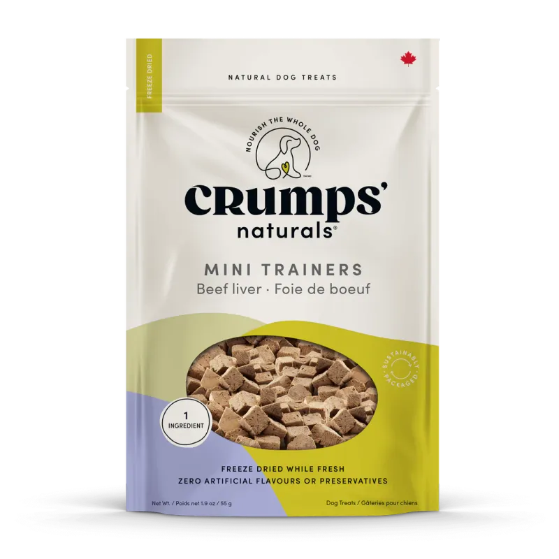 CRUMPS FREEZE DRIED MINI TRAINERS BEEF LIVER 55g