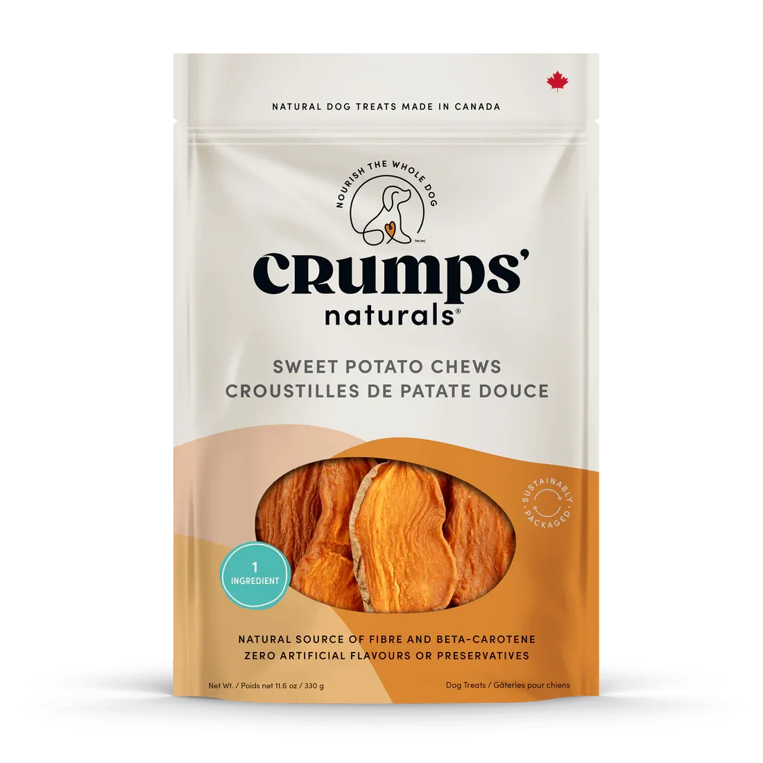 CRUMPS SWEET POTATO CHEWS 329g