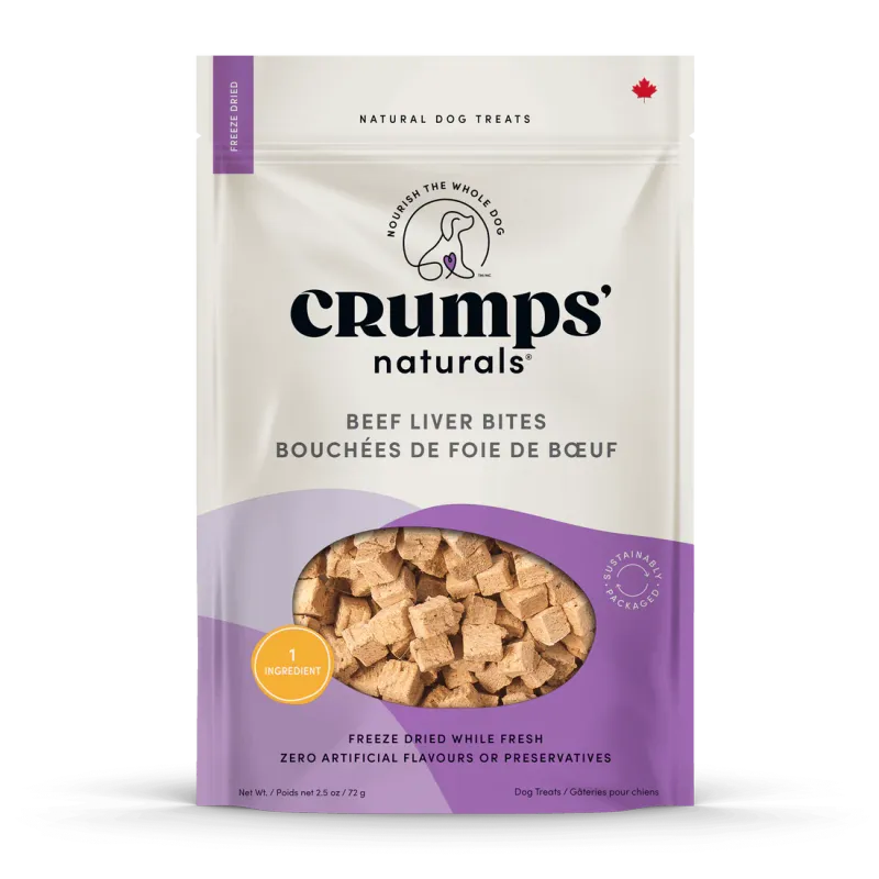 CRUMPS FREEZE DRIED BEEF LIVER BITES 72g