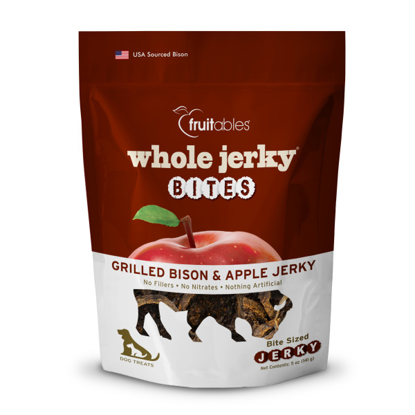 FRUITABLES WHOLE JERKY BITES GRILLED BISON &amp; APPLE 141g