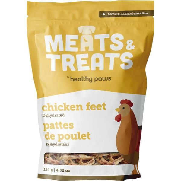 HEALTHY PAWS DEHYDRATED CHICKEN FEET 114g