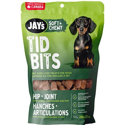 JAY&#39;S TIDBITS HIP AND JOINT LIVER 200g/7oz