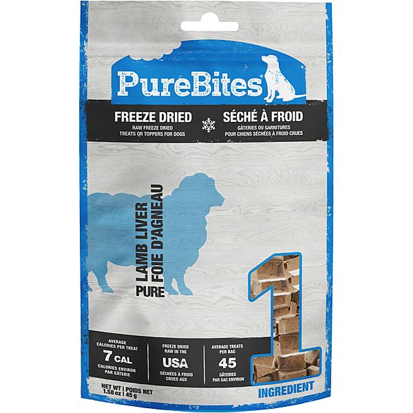 PUREBITES FREEZE DRIED LAMB LIVER 45g