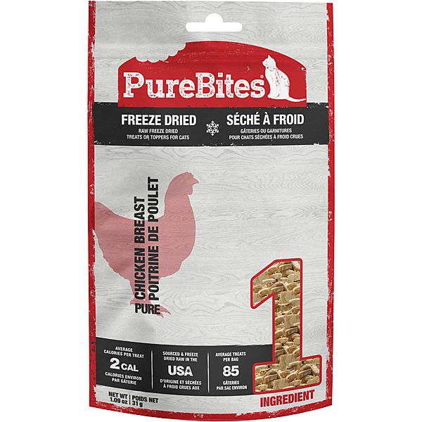 PUREBITES CAT FREEZE DRIED CHICKEN BREAST 31g