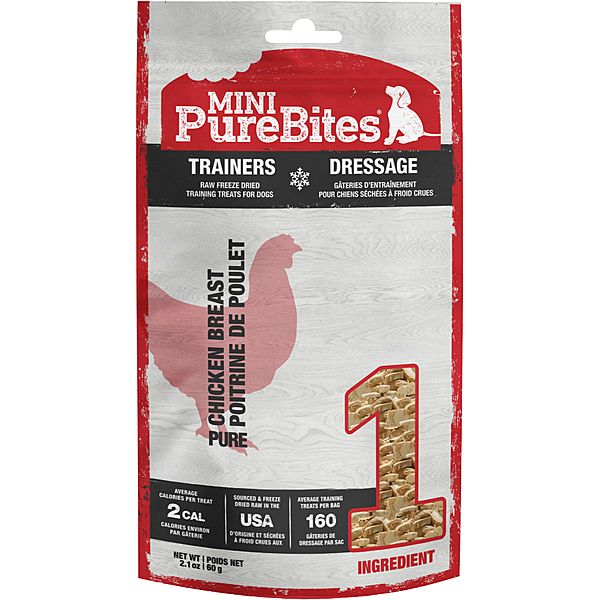 PUREBITES TRAINERS FREEZE DRIED CHICKEN BREAST MINI 60g