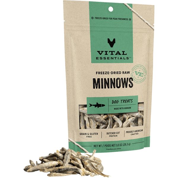 VITAL ESSENTIALS FREEZE DRIED MINNOWS 1oz