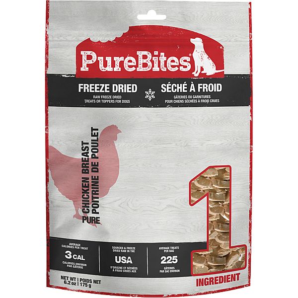 PUREBITES FREEZE DRIED CHICKEN BREAST 175g