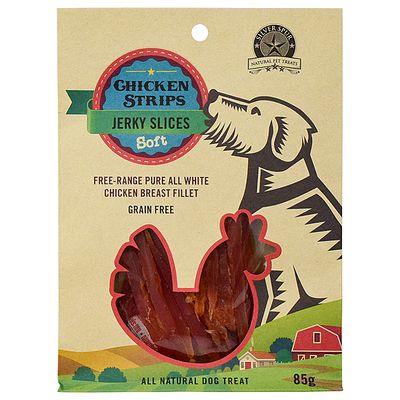 SILVER SPUR SOFT CHICKEN JERKY SLICES 85g