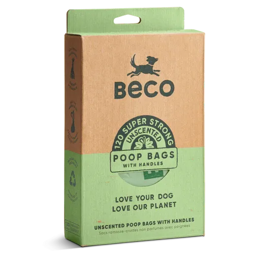 BECO HANDLED WASTE BAGS 7&quot;x13&quot; 120pk