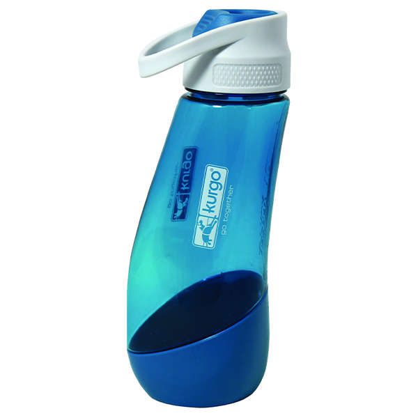 KURGO GOURD WATER BOTTLE &amp; BOWL BLUE 24oz