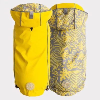 GF PET REVERSIBLE RAINCOAT YELLOW X-LARGE - 21&quot;