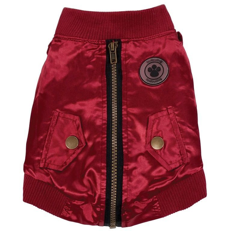 FOUFOU BOMBER JACKET RED X-SMALL/SMALL