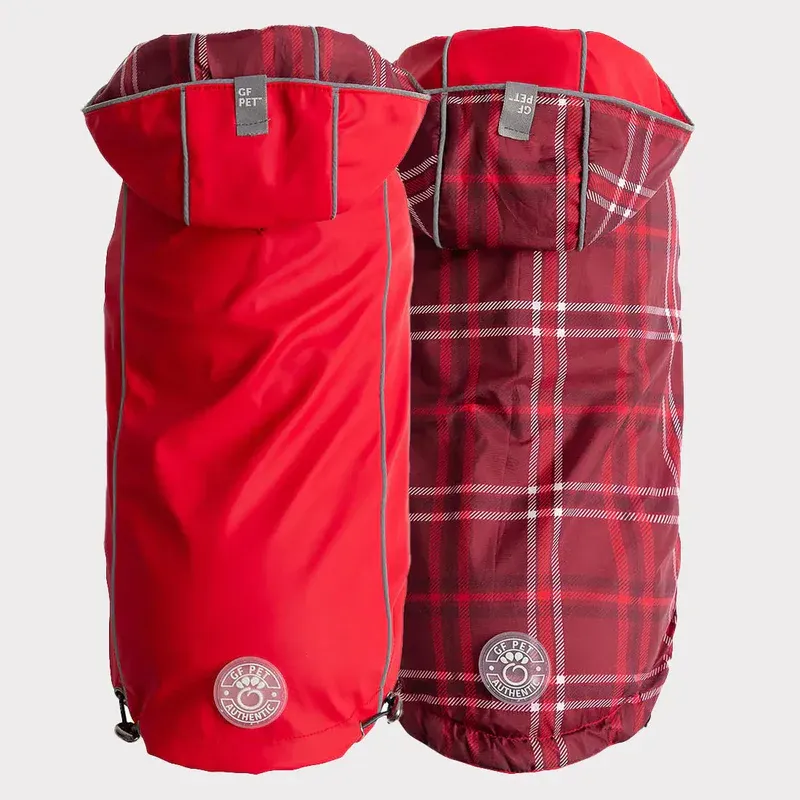 GF PET REVERSIBLE RAINCOAT RED X-LARGE - 21&quot;