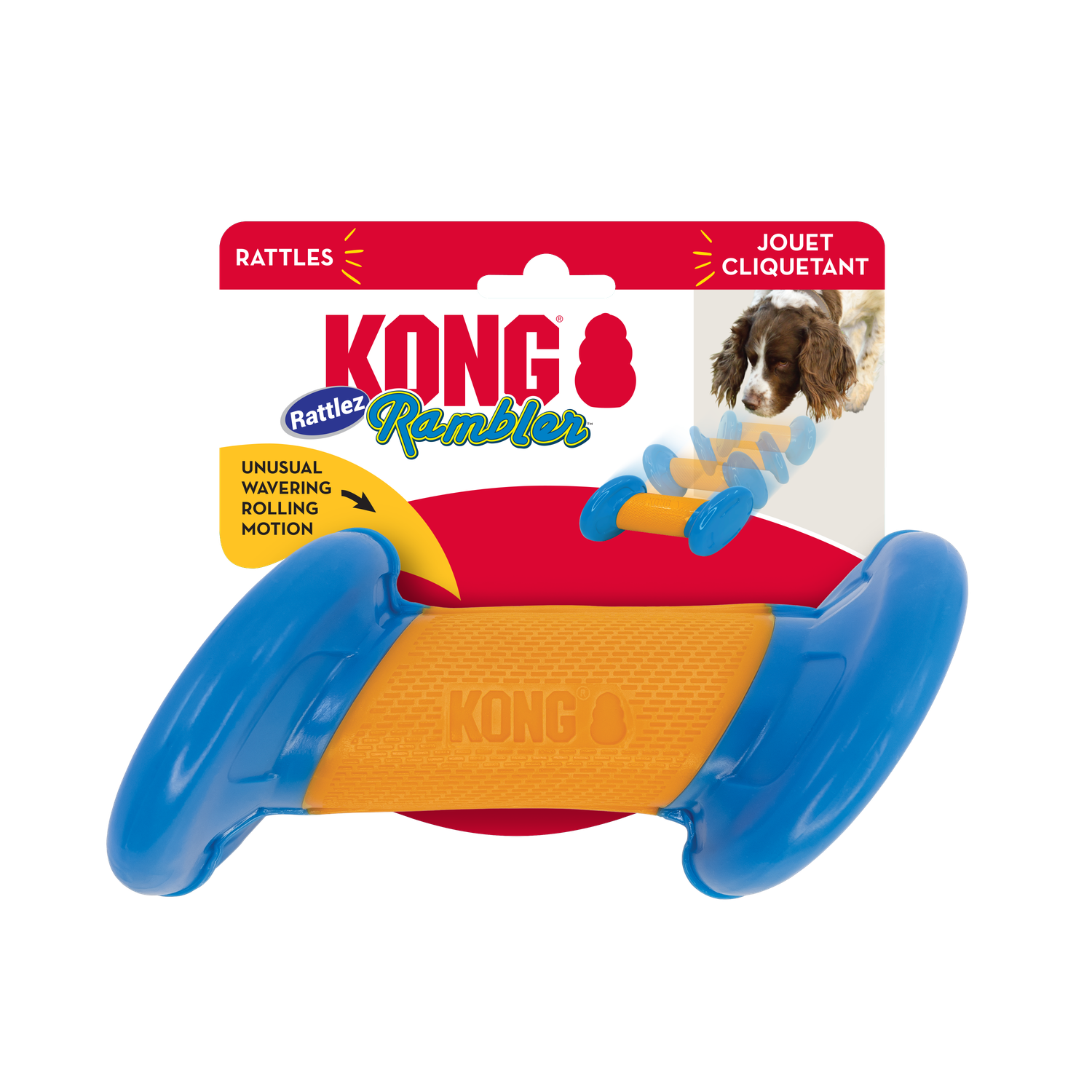 KONG RATTLEZ RAMBLER DUMBBELL LARGE