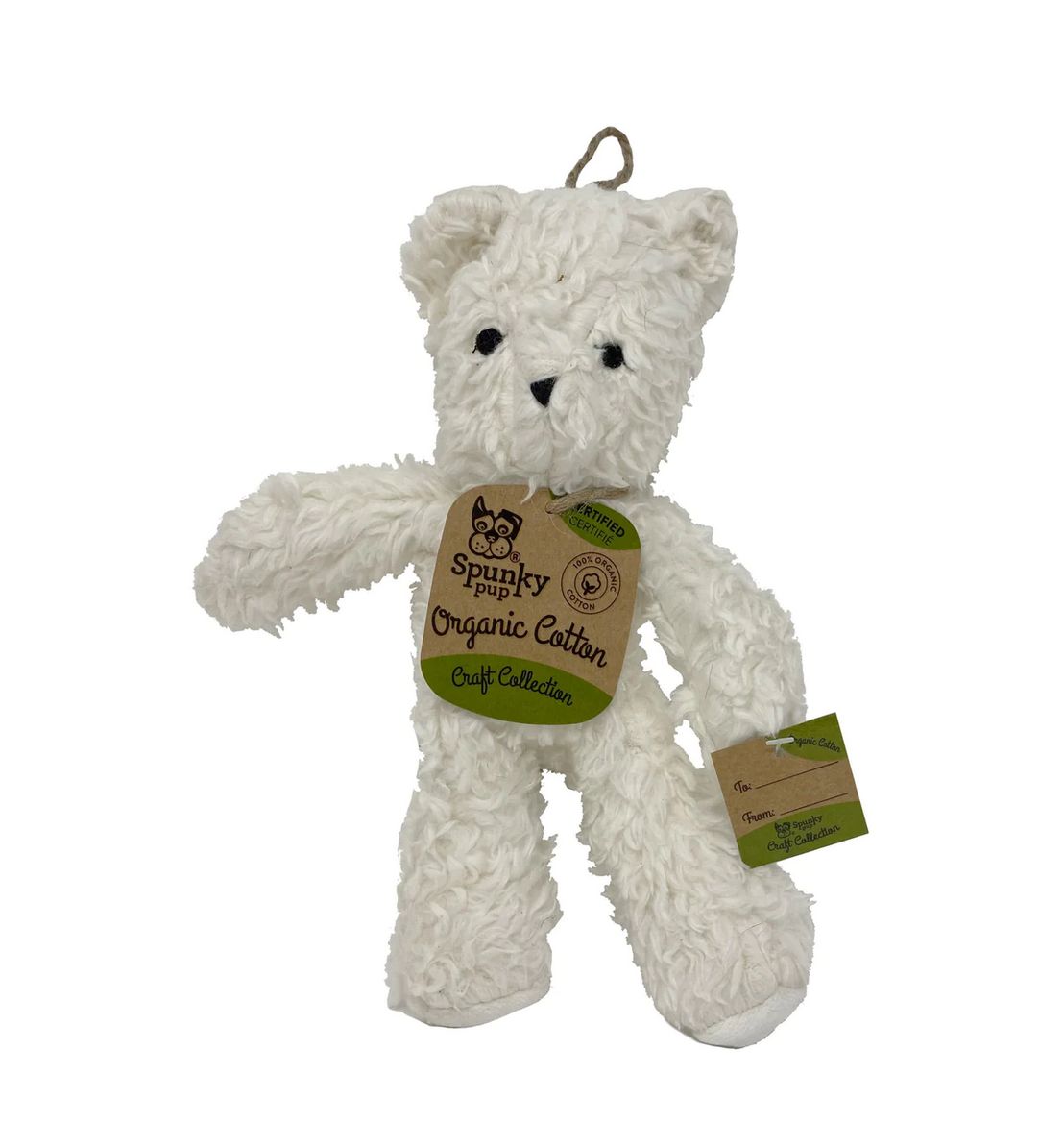 SPUNKY PUP ORGANIC COTTON BEAR LARGE