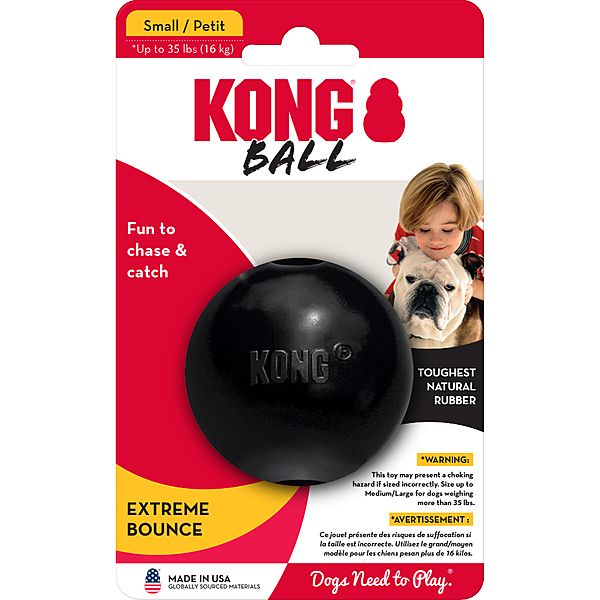 KONG EXTREME BALL BLACK SMALL