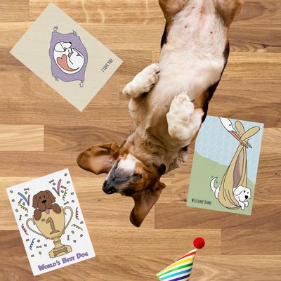 EDIBLE DOG CARDS
