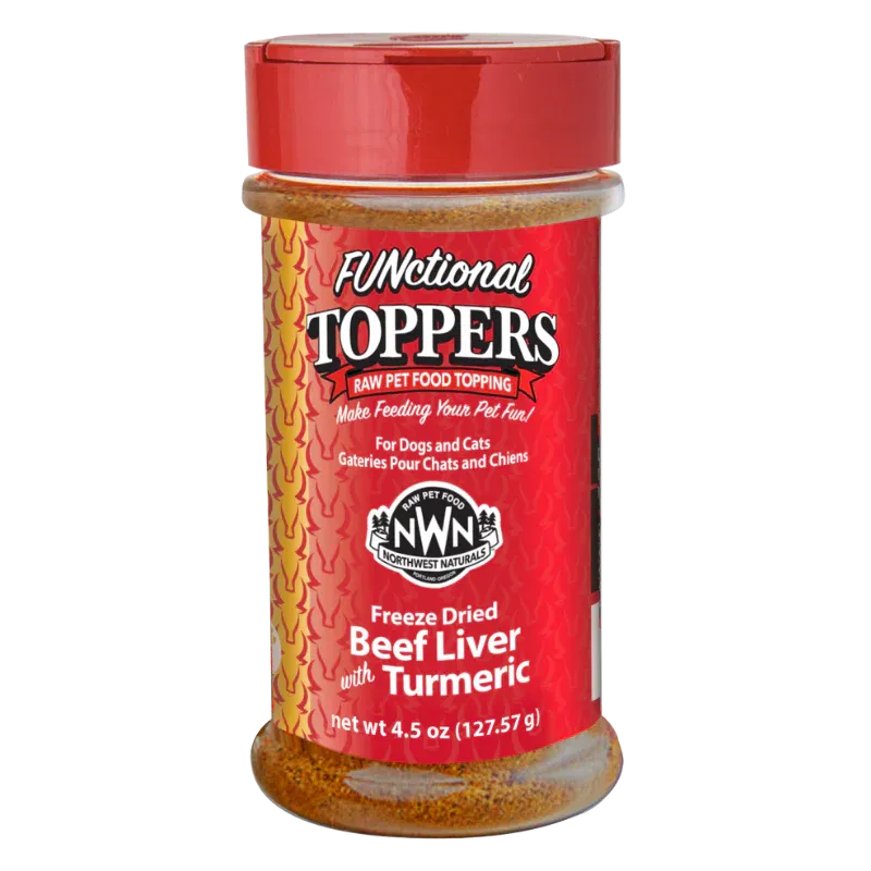 NORTHWEST NATURALS BEEF LIVER WITH TURMERIC FUNCTIONAL TOPPER 4.5oz