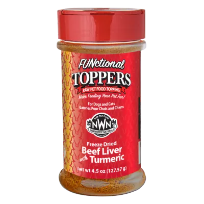 NORTHWEST NATURALS BEEF LIVER WITH TURMERIC FUNCTIONAL TOPPER 4.5oz