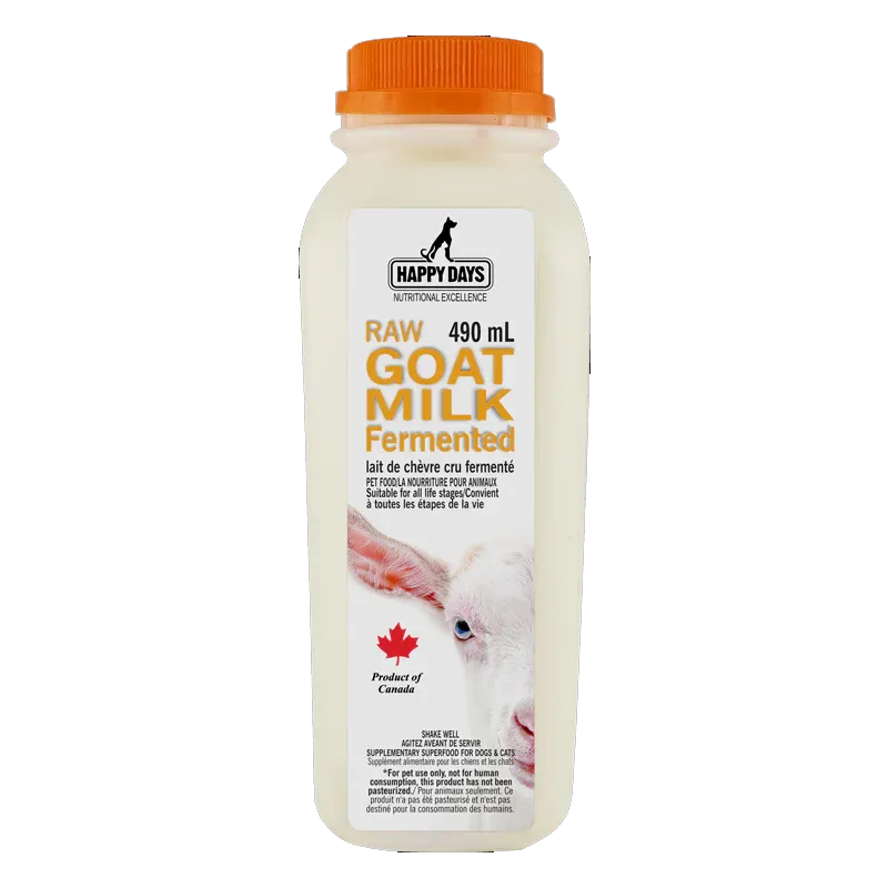 HAPPY DAYS RAW FERMENTED GOAT MILK 16.5oz/490ml
