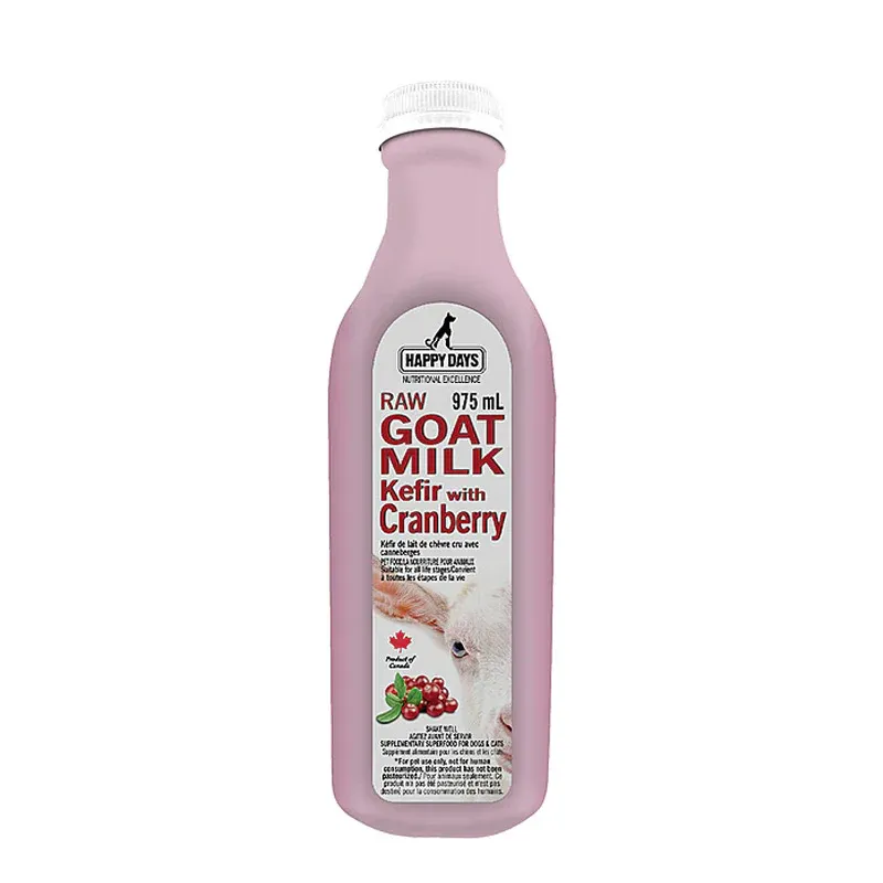 HAPPY DAYS RAW GOAT MILK KEFIR WITH CRANBERRY 33oz/975ml
