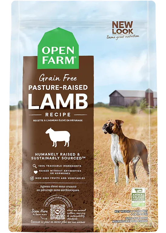 OPEN FARM DOG GRAIN FREE LAMB 22lb/10kg