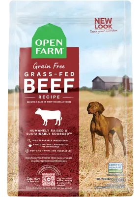 OPEN FARM DOG GRAIN FREE BEEF 4lb/1.8kg