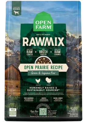 OPEN FARM DOG RAWMIX GRAIN FREE OPEN PRAIRIE 3.5lb/1.6kg