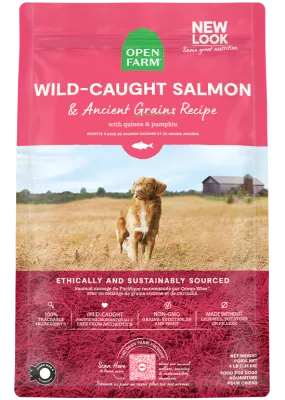 OPEN FARM DOG ANCIENT GRAIN SALMON 4lb/1.8kg