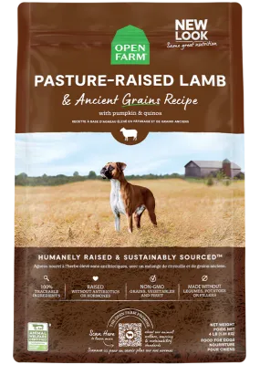 OPEN FARM DOG ANCIENT GRAIN LAMB 22lb/10kg